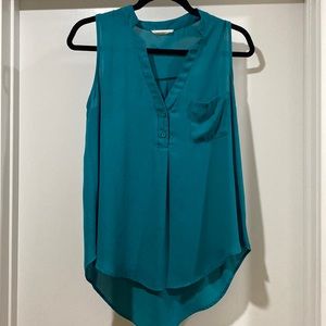 Green/blue sleeveless Lush shirt